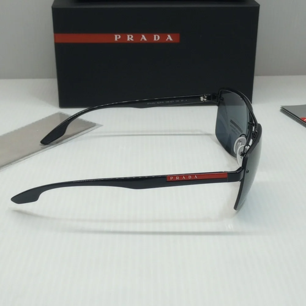 Prada men polarized sunglasses sps 60u 1AB 5z1 made in Italy New